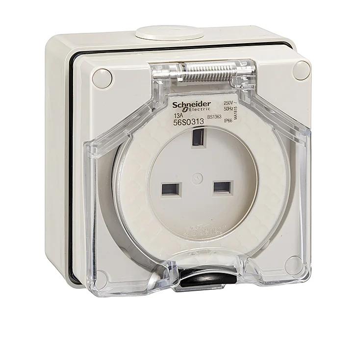 Bộ công tắc ổ cắm IP66 Schneider