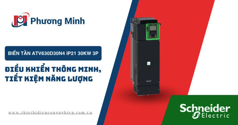 BIẾN TẦN ATV630D30N4 IP21 30KW 3P – ĐIỀU KHIỂN THÔNG MINH, TIẾT KIỆM NĂNG LƯỢNG