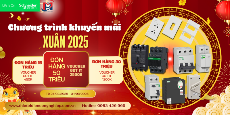 🔥CHƯƠNG TRÌNH XUÂN ĐẦU NĂM CỰC XỊN TỪ SCHNEIDER ELECTRIC🎉