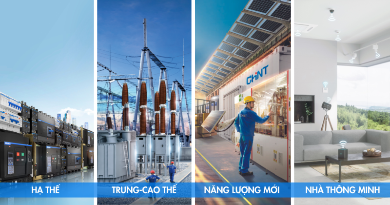 Chint cung cấp các giải pháp điện đa dạng.