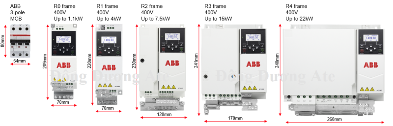 Biến tần Biến tần ACS180-04S-045A-4 được ứng dụng rộng rãi trong nhiều lĩnh vực khác nhau
